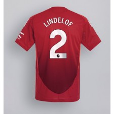 Manchester United Victor Lindelof #2 Hemmatröja 2024-25 Korta ärmar
